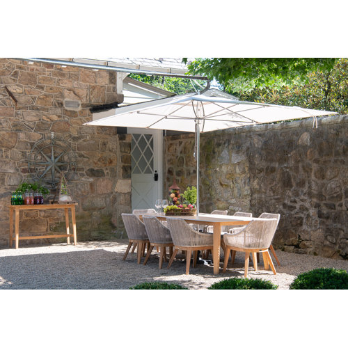 AllModern Dalton Teak Patio Dining Armchair with Cushion & Reviews